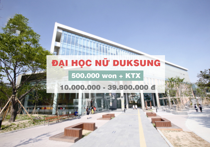 HỌC BỔNG HỌC TIẾNG 1.700$ ĐẠI HỌC NỮ DUKSUNG - TRƯỜNG TOP 2